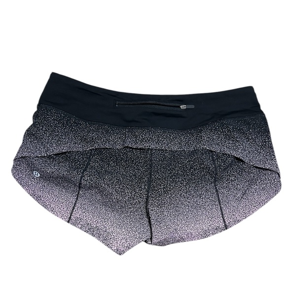 Lululemon Speed Up Short *2.5" Ombre Speckle Stop Print Speed Short Pink / Black - Picture 5 of 5